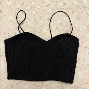 Topshop bustier crop top